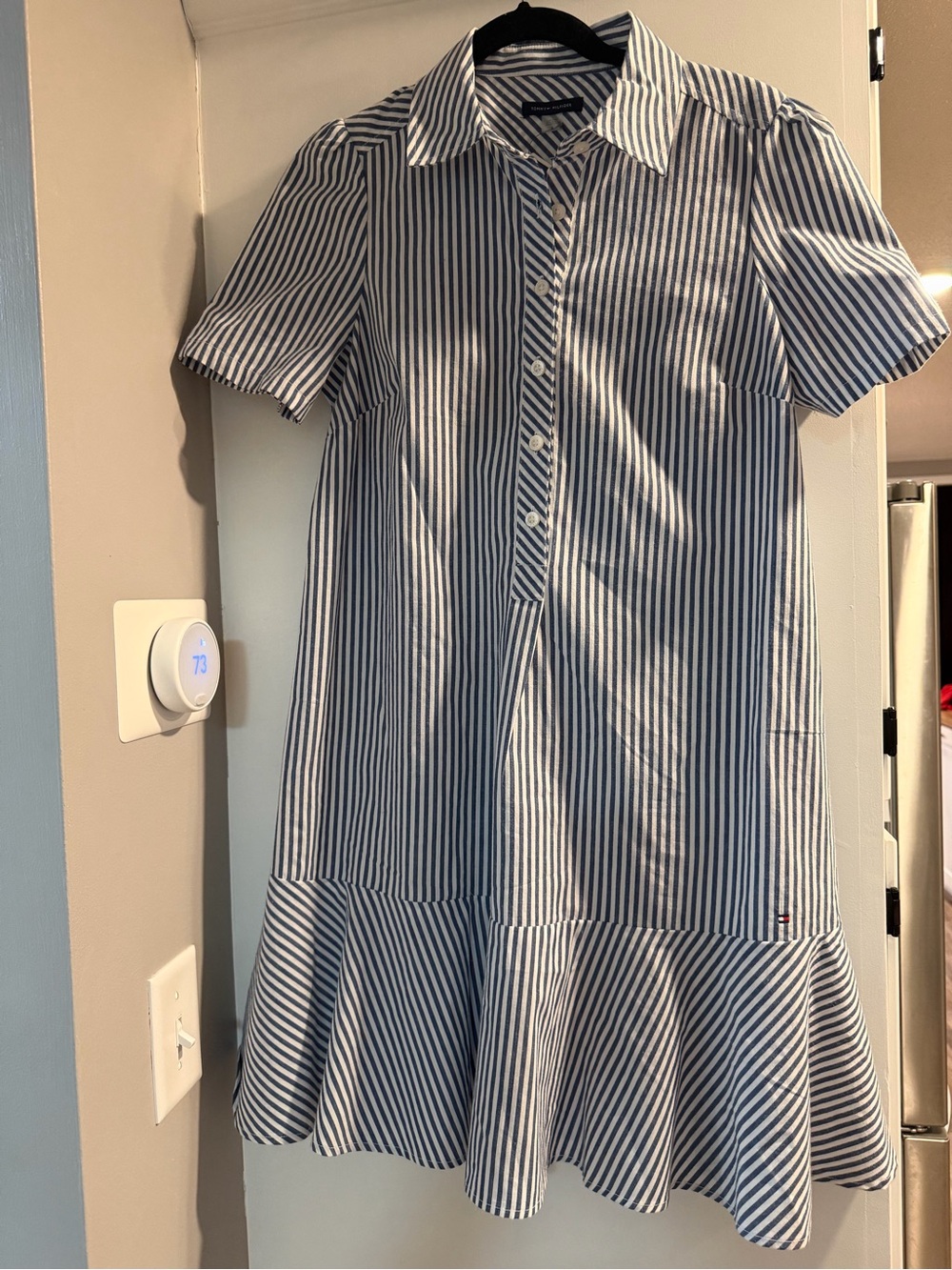Tommy Hilfiger Classic Blue & White Stripe Shirt Dress